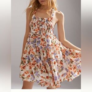 En Saison Scoop Neck Mini Dress